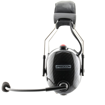 SCC-103 Over-The-Head Carbon Fiber Single Radio Racing Headset