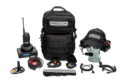 Motorola CM300D Digital Long Range Racing System- 99 Channel - complete kit with headset worn