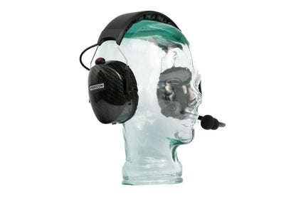 SCC-103 Over-The-Head Carbon Fiber Single Radio Racing Headset - view 3