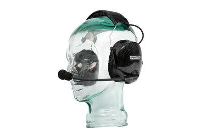 SCC-103 Over-The-Head Carbon Fiber Single Radio Racing Headset - view 4