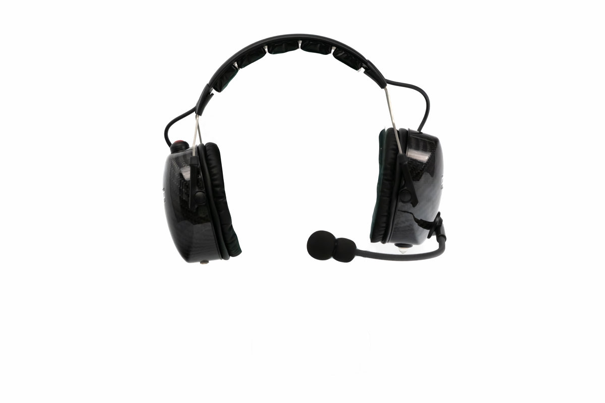 SCC-103 Over-The-Head Carbon Fiber Single Radio Racing Headset