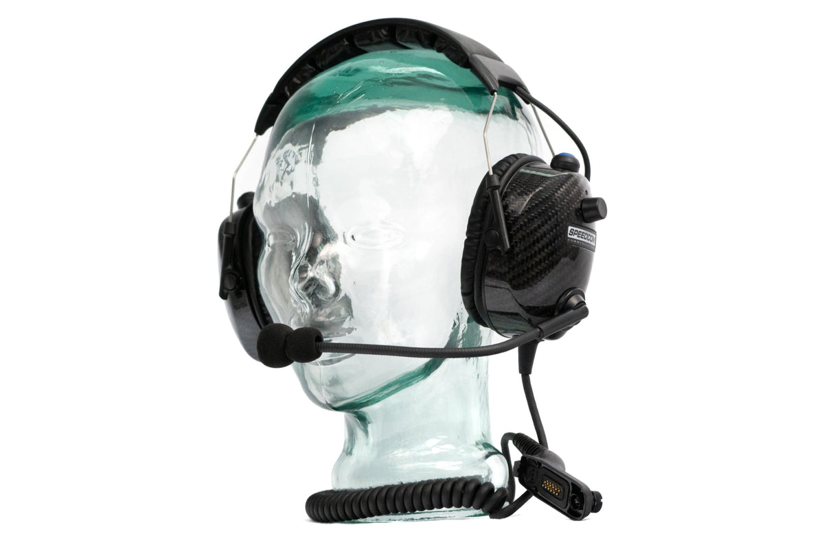 SCC-103DR Over-The-Head Carbon Fiber Dual Radio Racing Headset - view 4