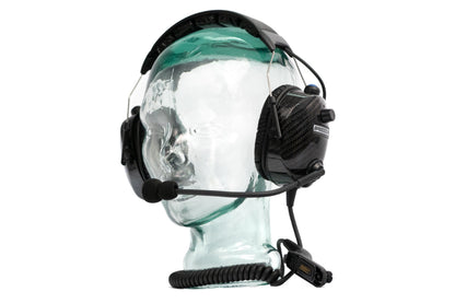 SCC-103DR Over-The-Head Carbon Fiber Dual Radio Racing Headset - view 4